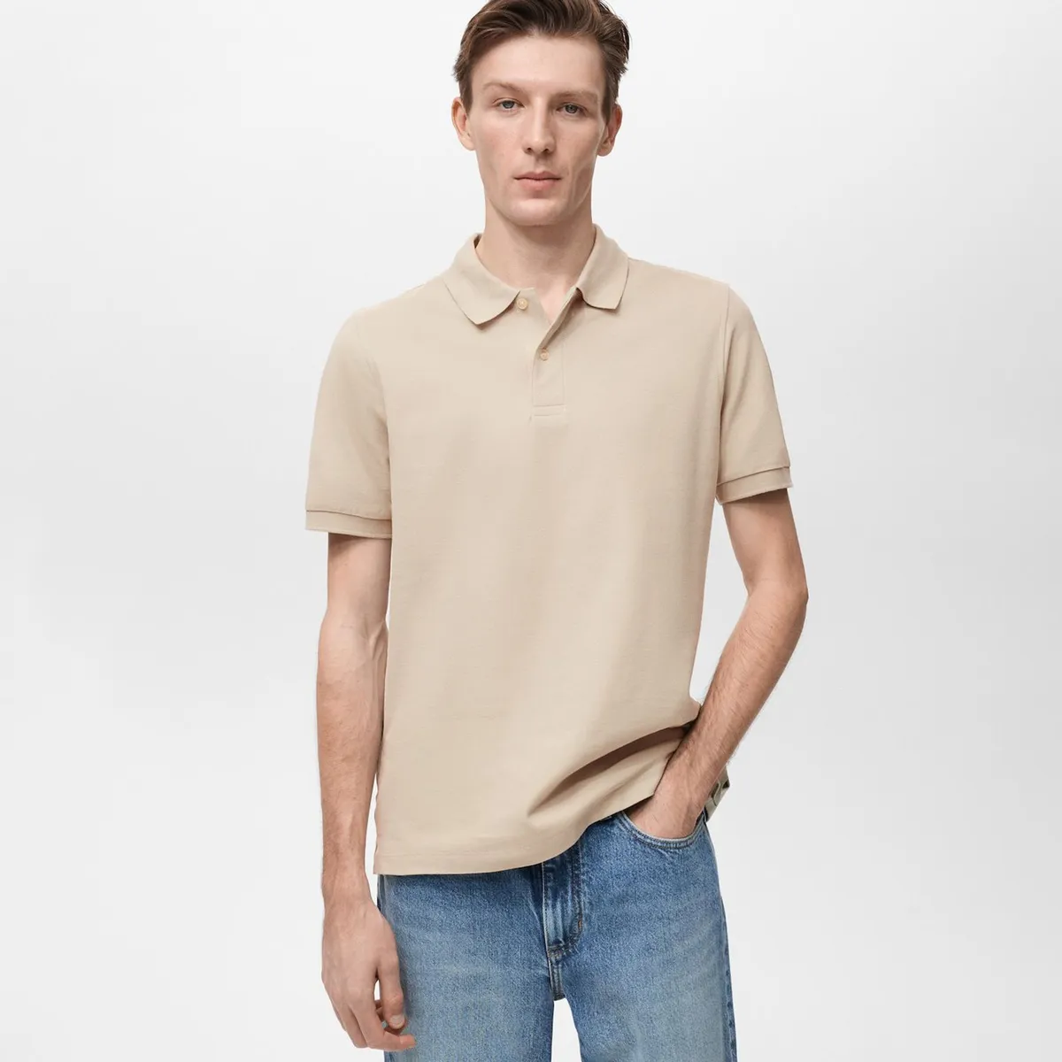 MANGO - Polo Regular Fit 100% Algodón Piqué Mango Man