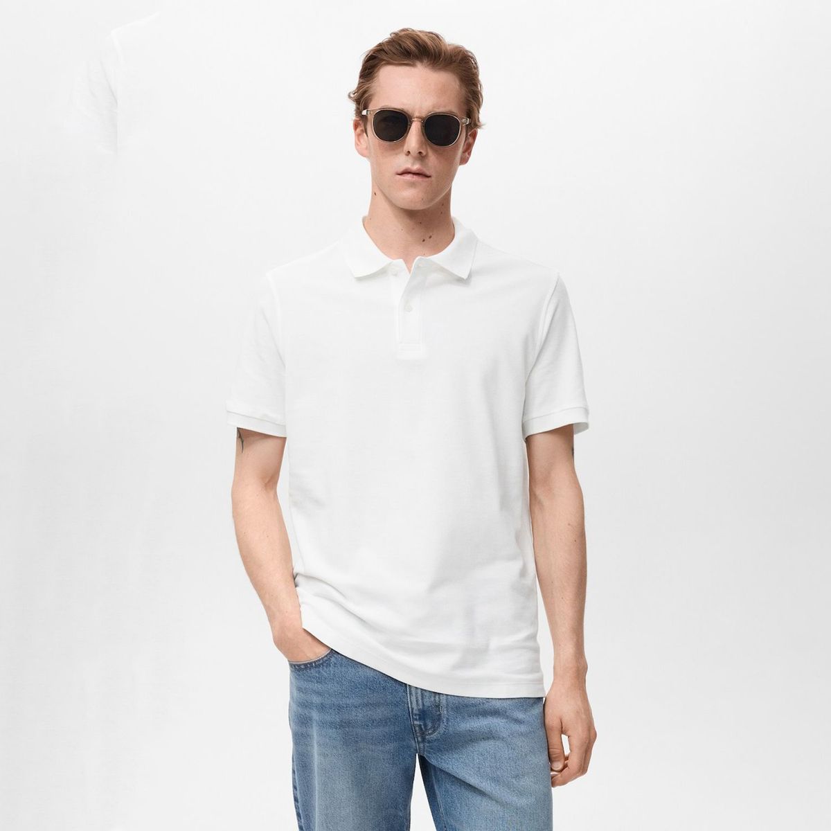 MANGO - Polo Regular Fit 100% Algodón Piqué Mango Man