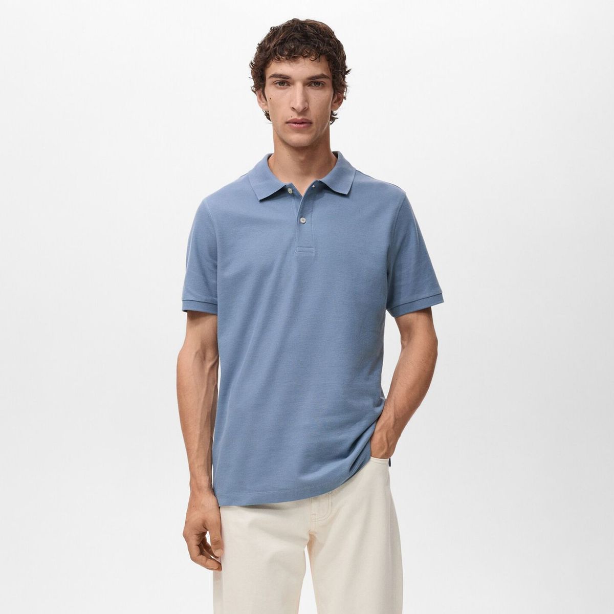 MANGO - Polo Regular Fit 100% Algodón Piqué Hombre Man