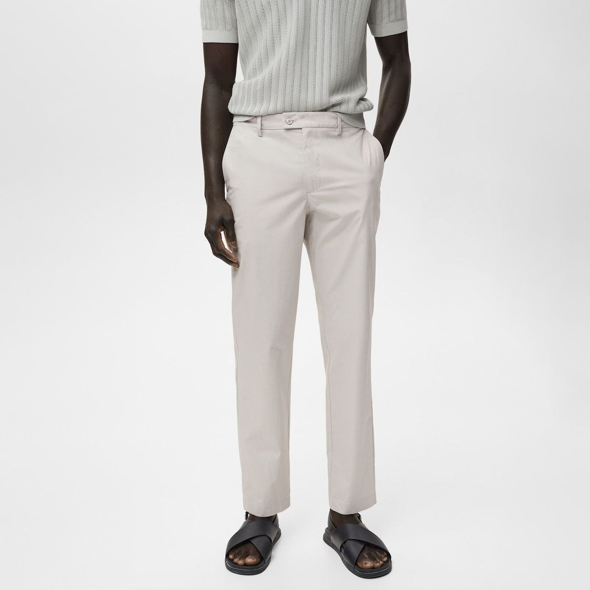 MANGO - Pantalón Slim Fit 100% Algodón