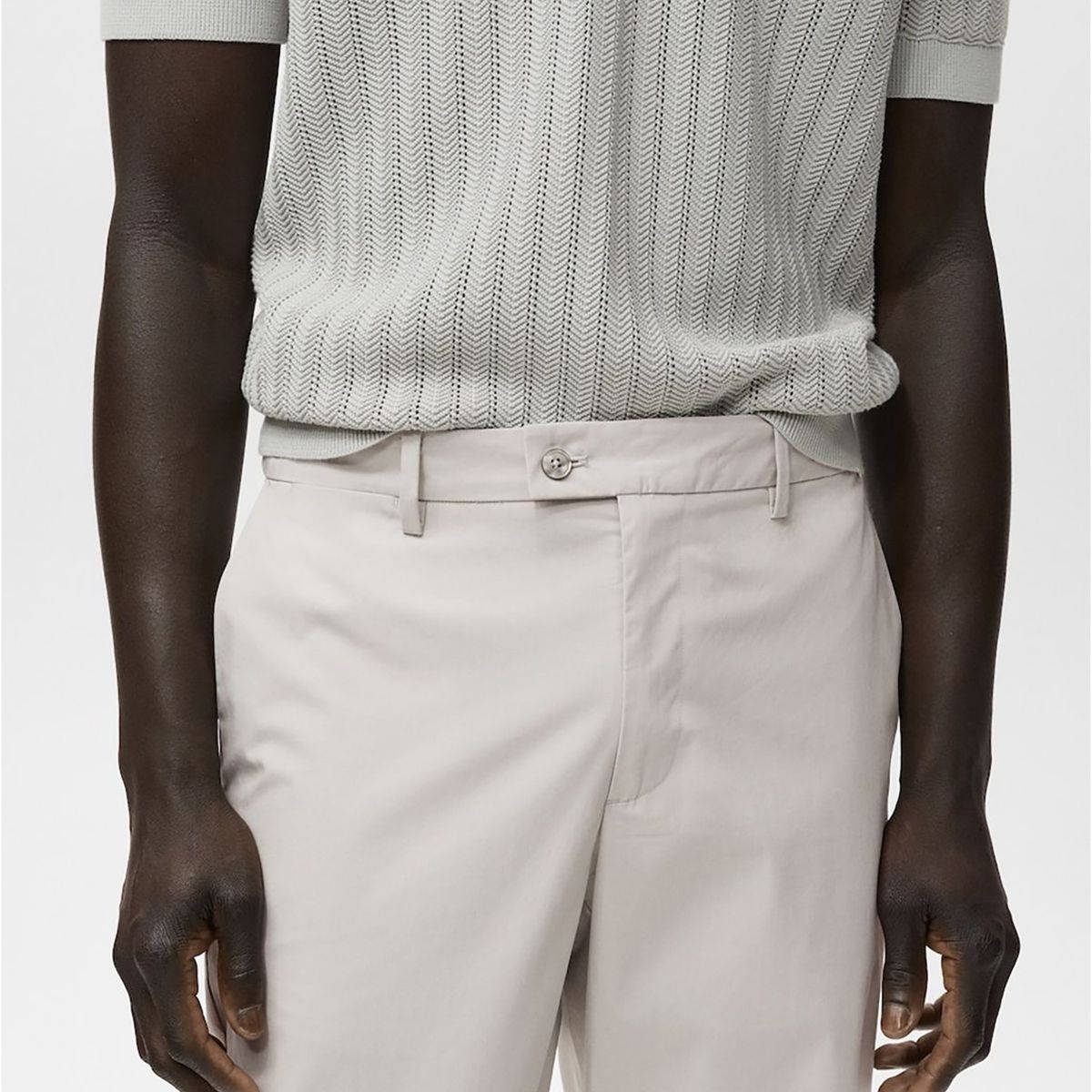 MANGO - Pantalón Slim Fit 100% Algodón