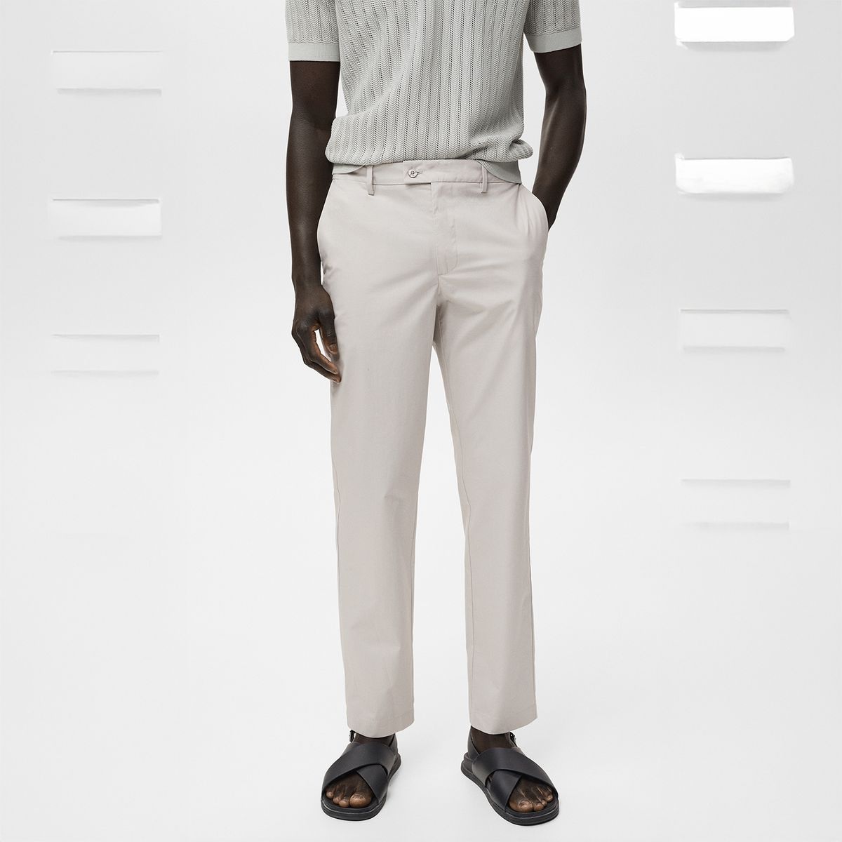 MANGO - Pantalón Slim Fit 100% Algodón