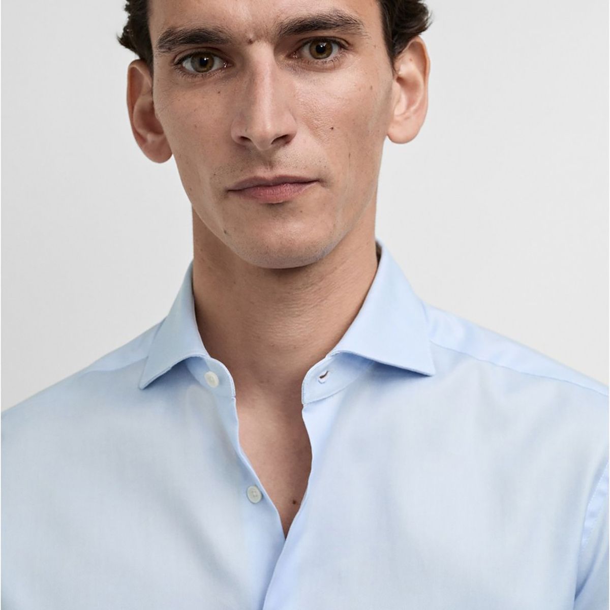 MANGO - Camisa 100% Algodón Slim Fit Mango Man