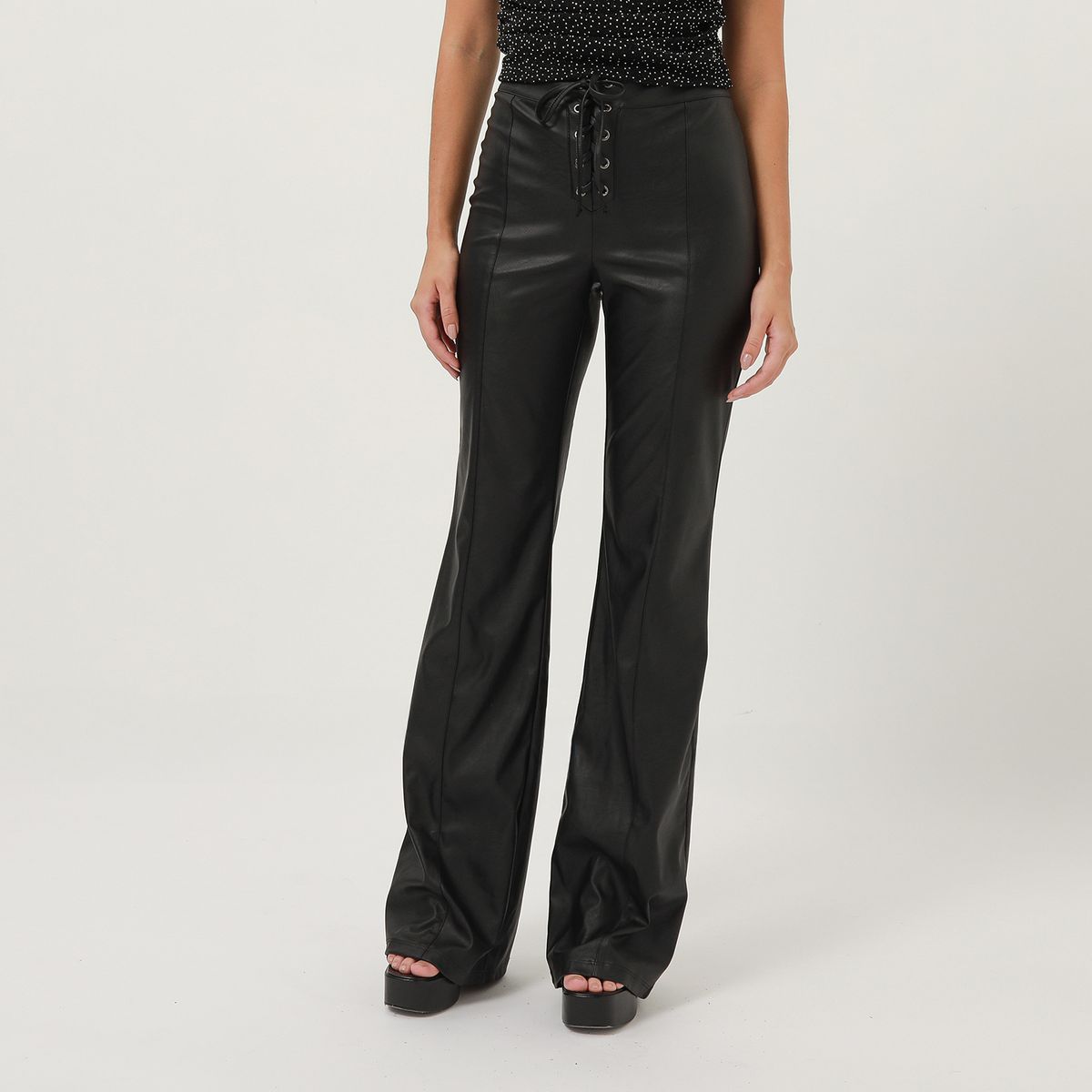 MOSSIMO - Pantalón Palazzo Tiro Alto Mujer Mossimo x Luana Barron