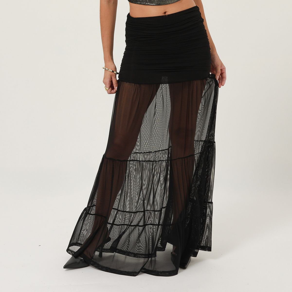 MOSSIMO - Falda Larga Mujer Mossimo x Luana Barron