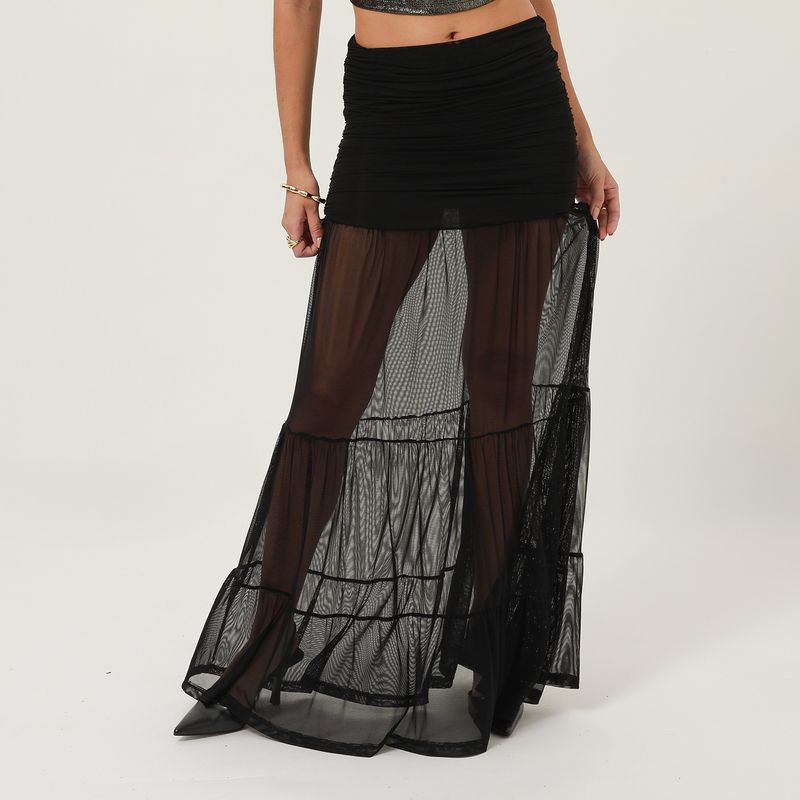 MOSSIMO - Falda Larga Mujer Mossimo x Luana Barron