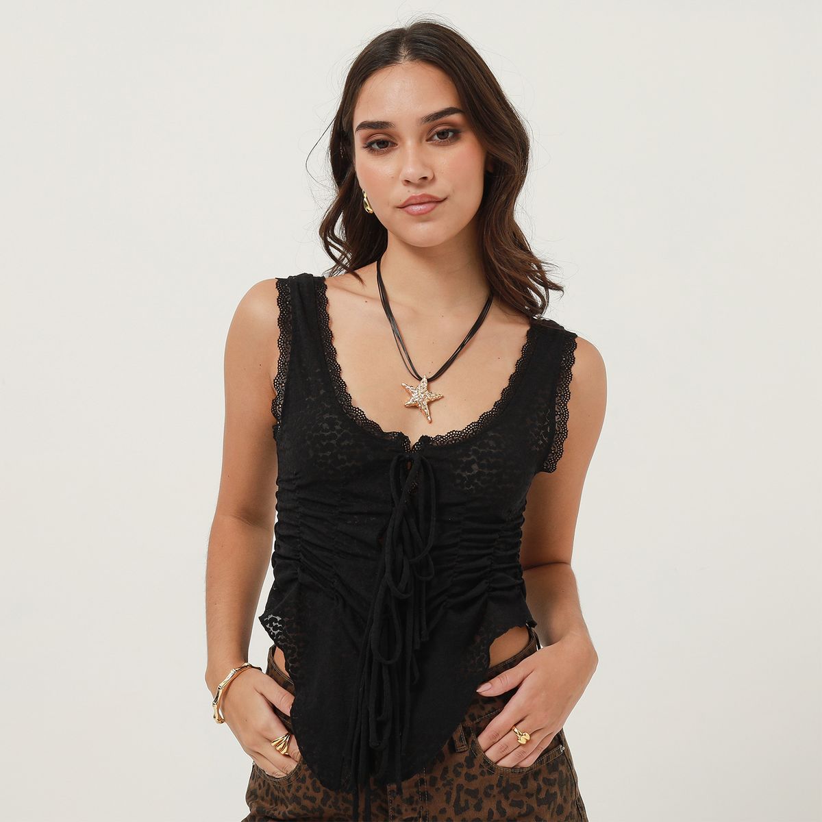 MOSSIMO - Top Sin Mangas Mujer Mossimo x Luana Barron