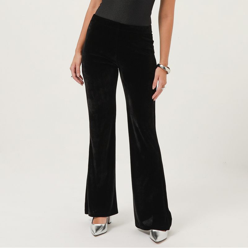 MOSSIMO - Pantalón Flare Tiro Ato Mujer Mossimo x Luana Barron