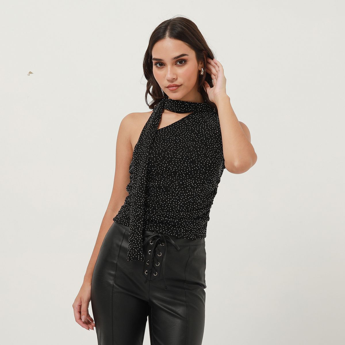 MOSSIMO - Top Asimétrico Mujer Mossimo x Luana Barron