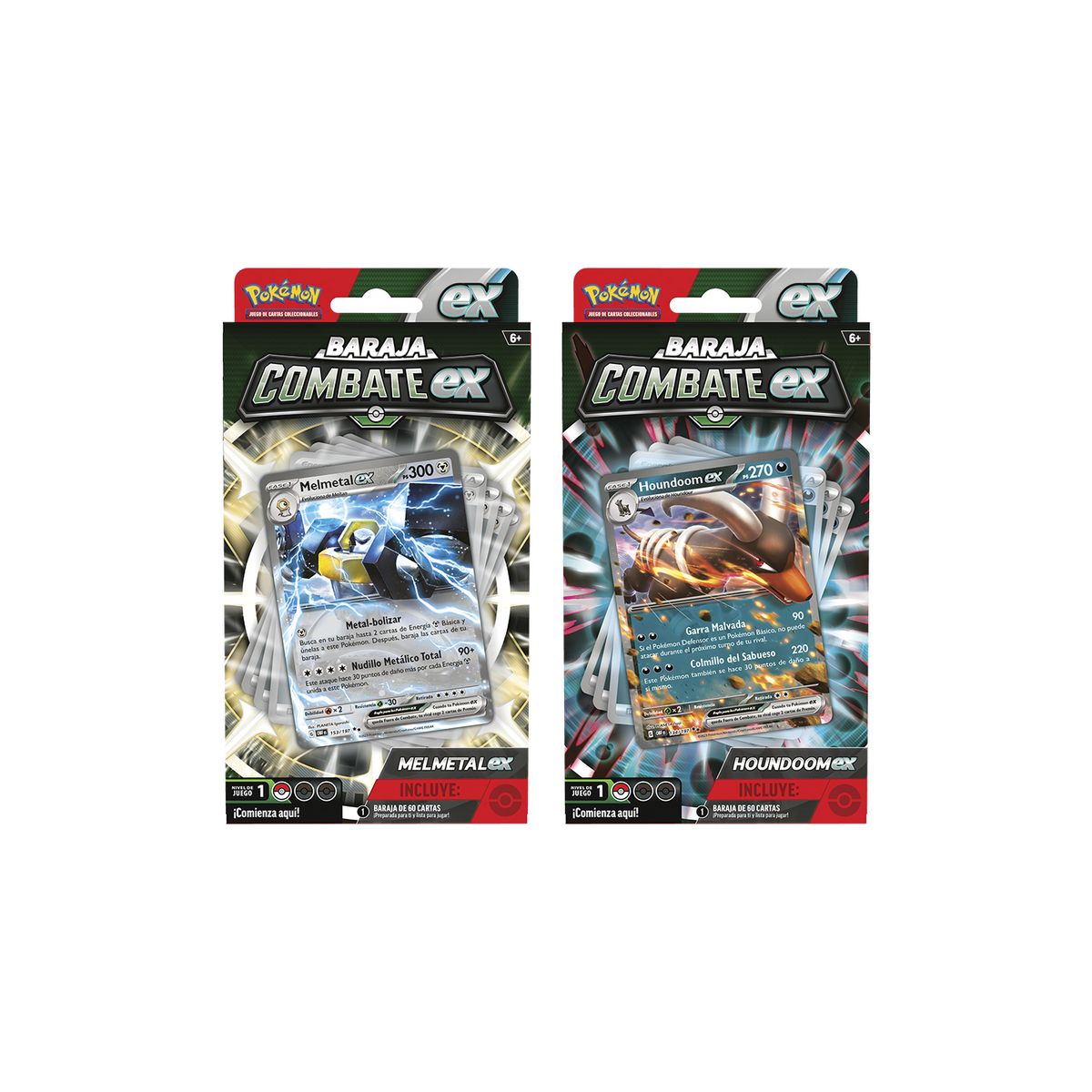 POKEMON - Cartas Pokemon Tcg Melmetal O Houndoom Ex Battle Deck Surtido