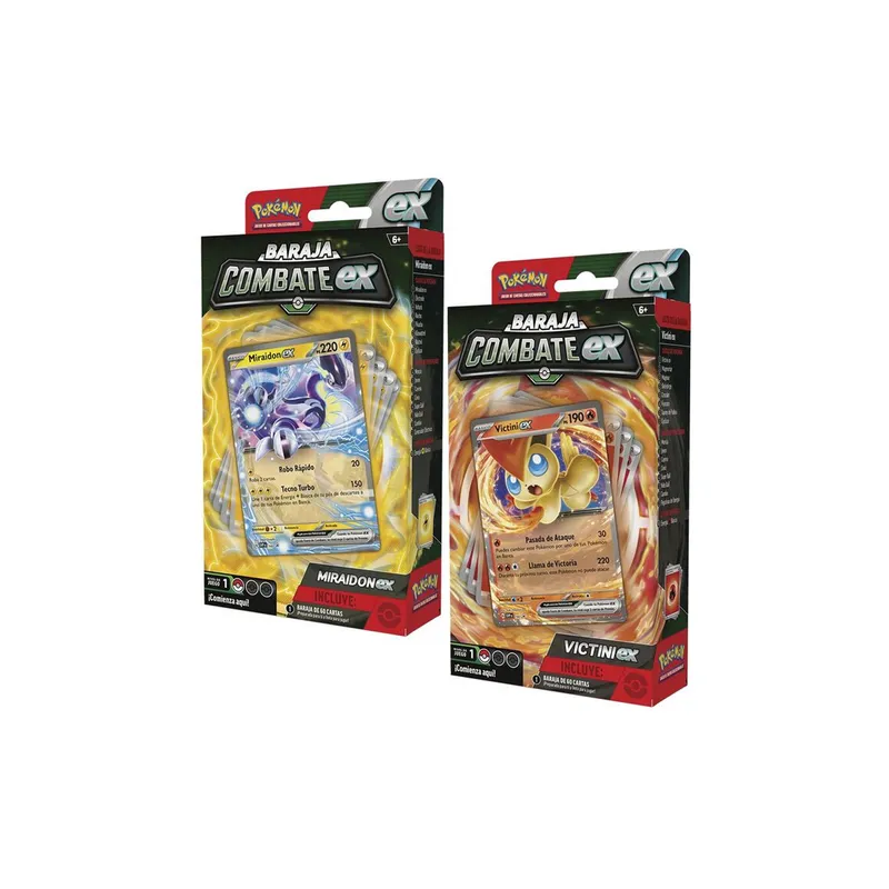 POKEMON - Cartas Pokemon Tcg Victini O Miraidon Ex Battle Deck Surtido