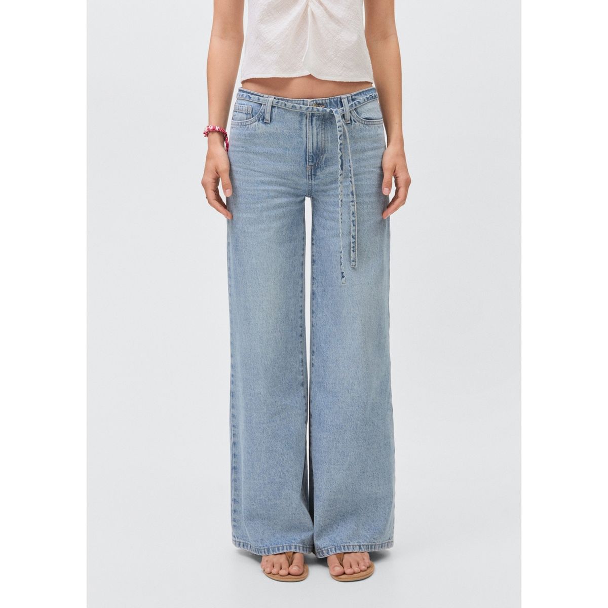 MANGO TEEN - Jean Wide Leg Mujer Mango Teen