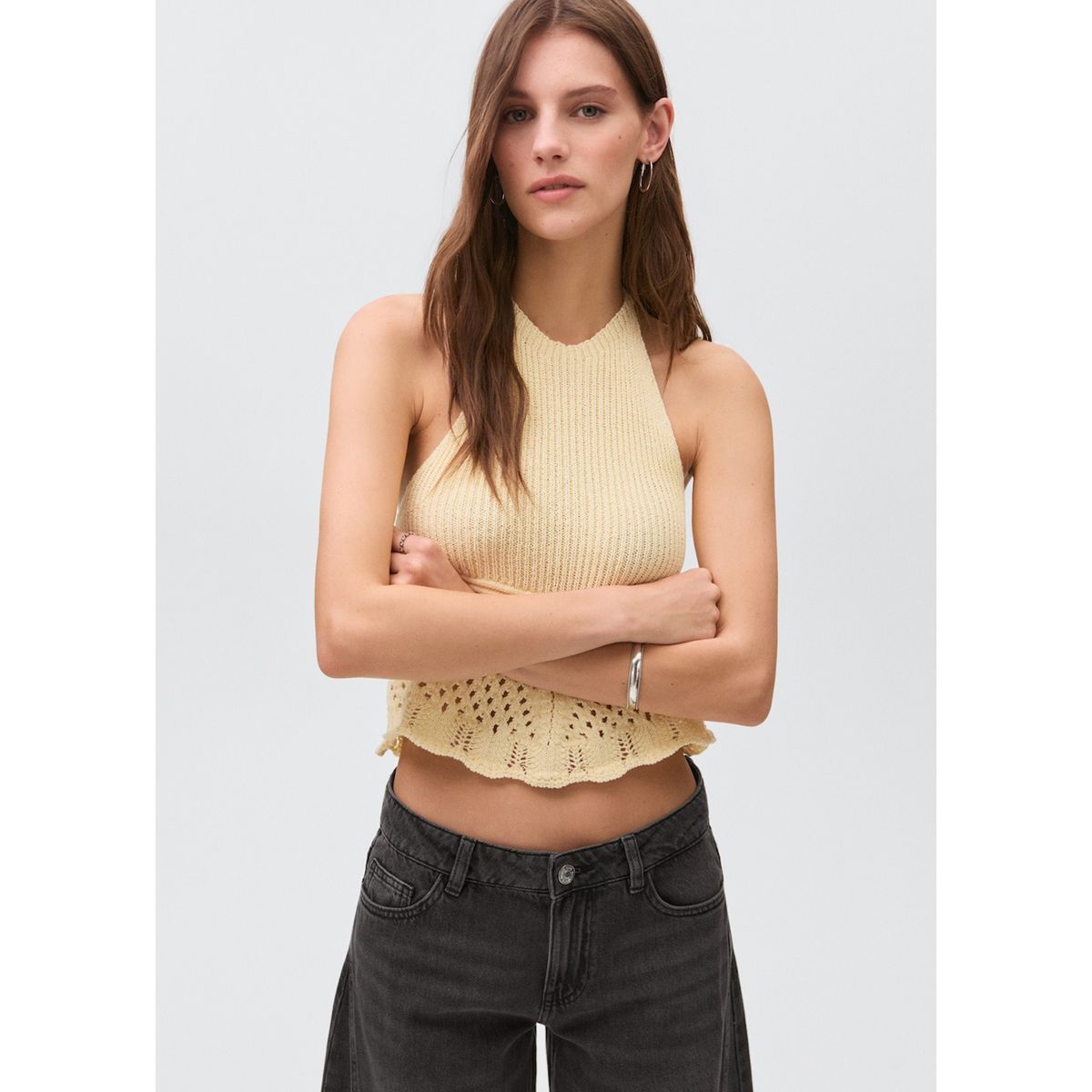 MANGO TEEN - Jean Wide Leg Mujer Mango Teen