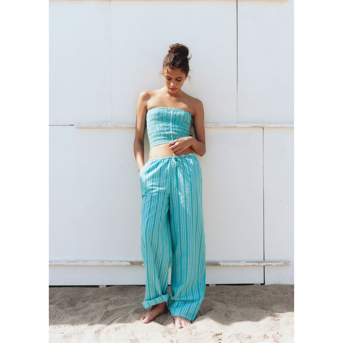 MANGO TEEN - Pantalón Casual Mujer Mango Teen