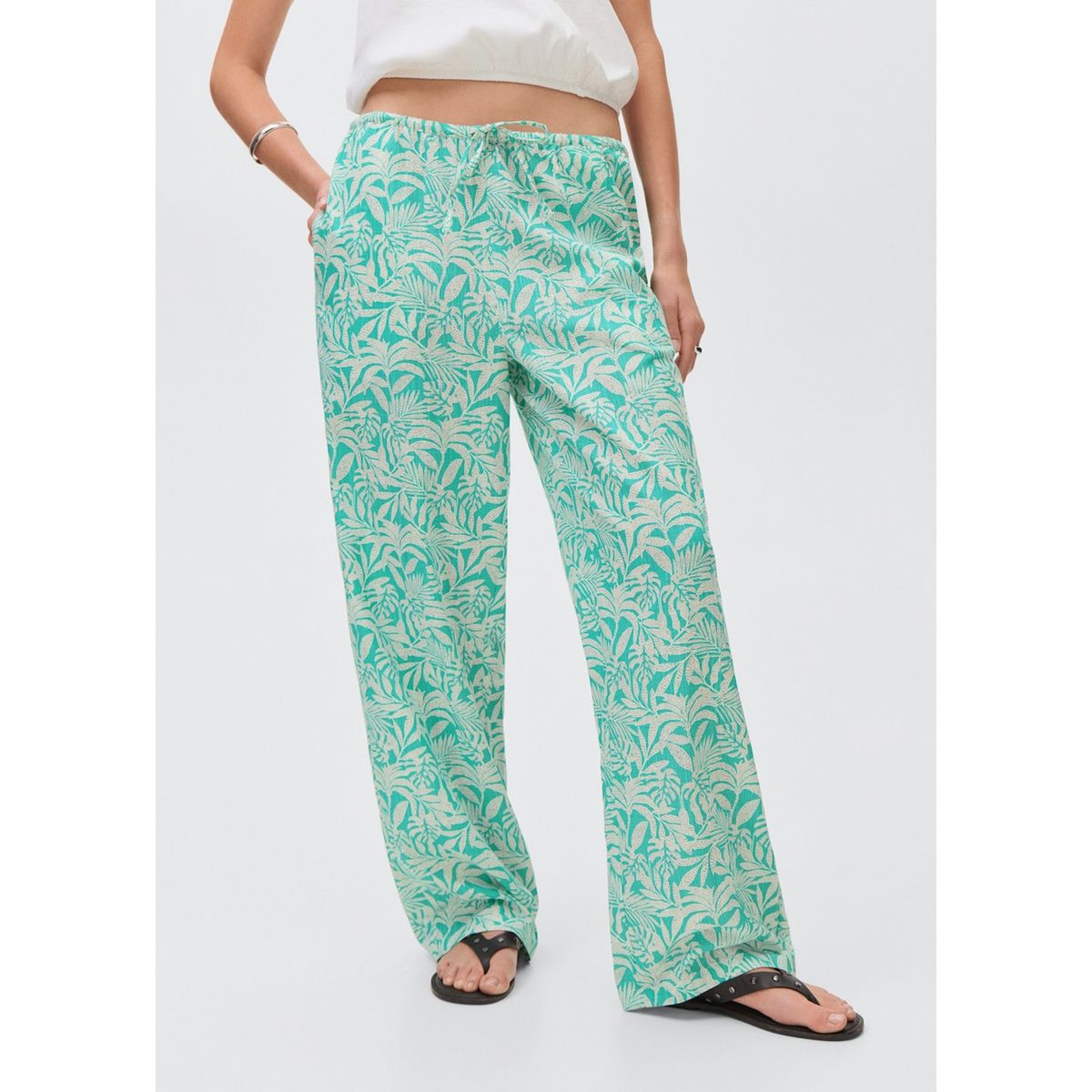 MANGO TEEN - Pantalón Straight Mujer Mango Teen