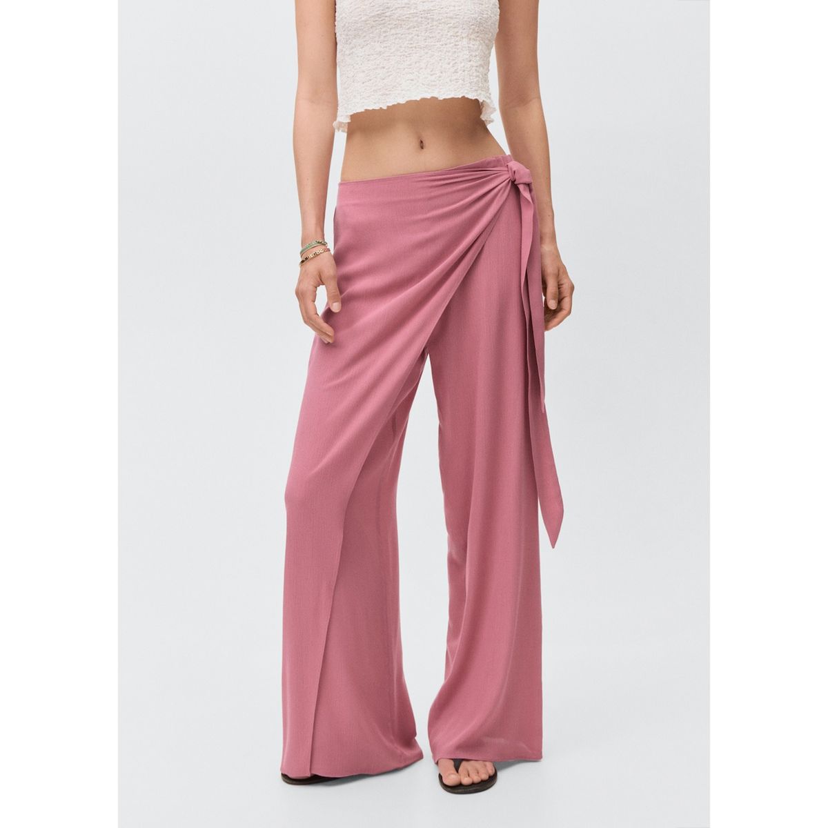 MANGO TEEN - Pantalón Wide Leg Mujer Mango Teen