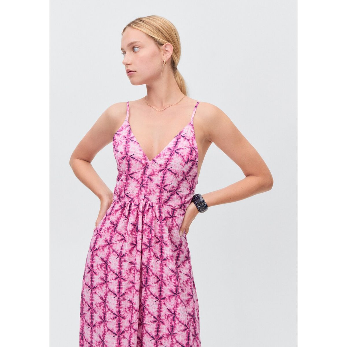 MANGO TEEN - Vestido Largo Mujer Mango Teen