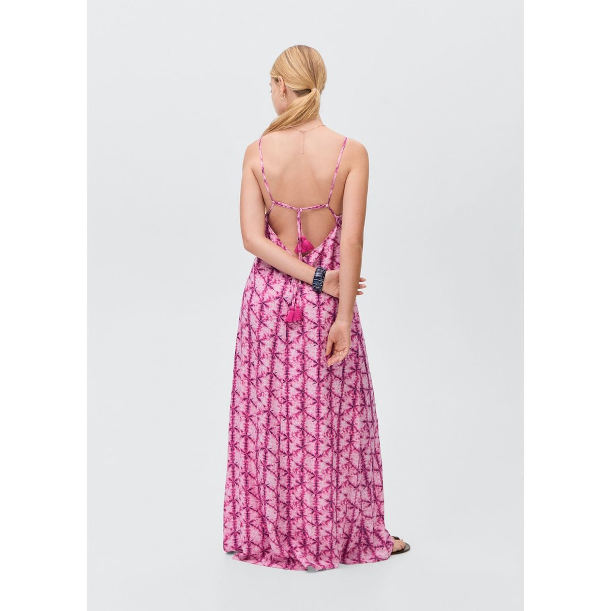 MANGO TEEN - Vestido Largo Mujer Mango Teen