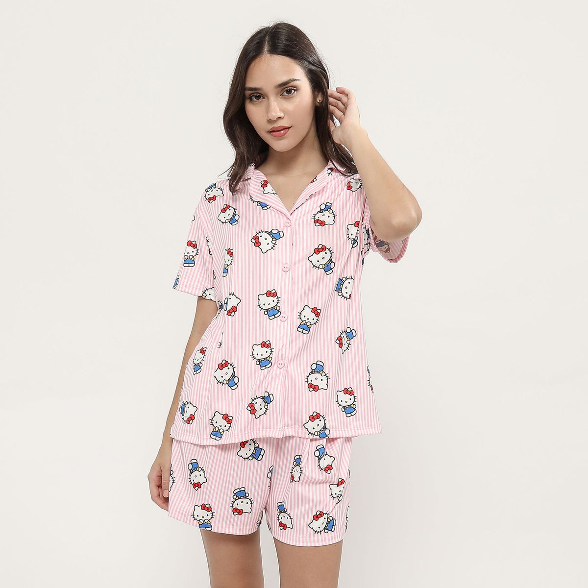 SYBILLA - Pijama Camisero Hello Kitty