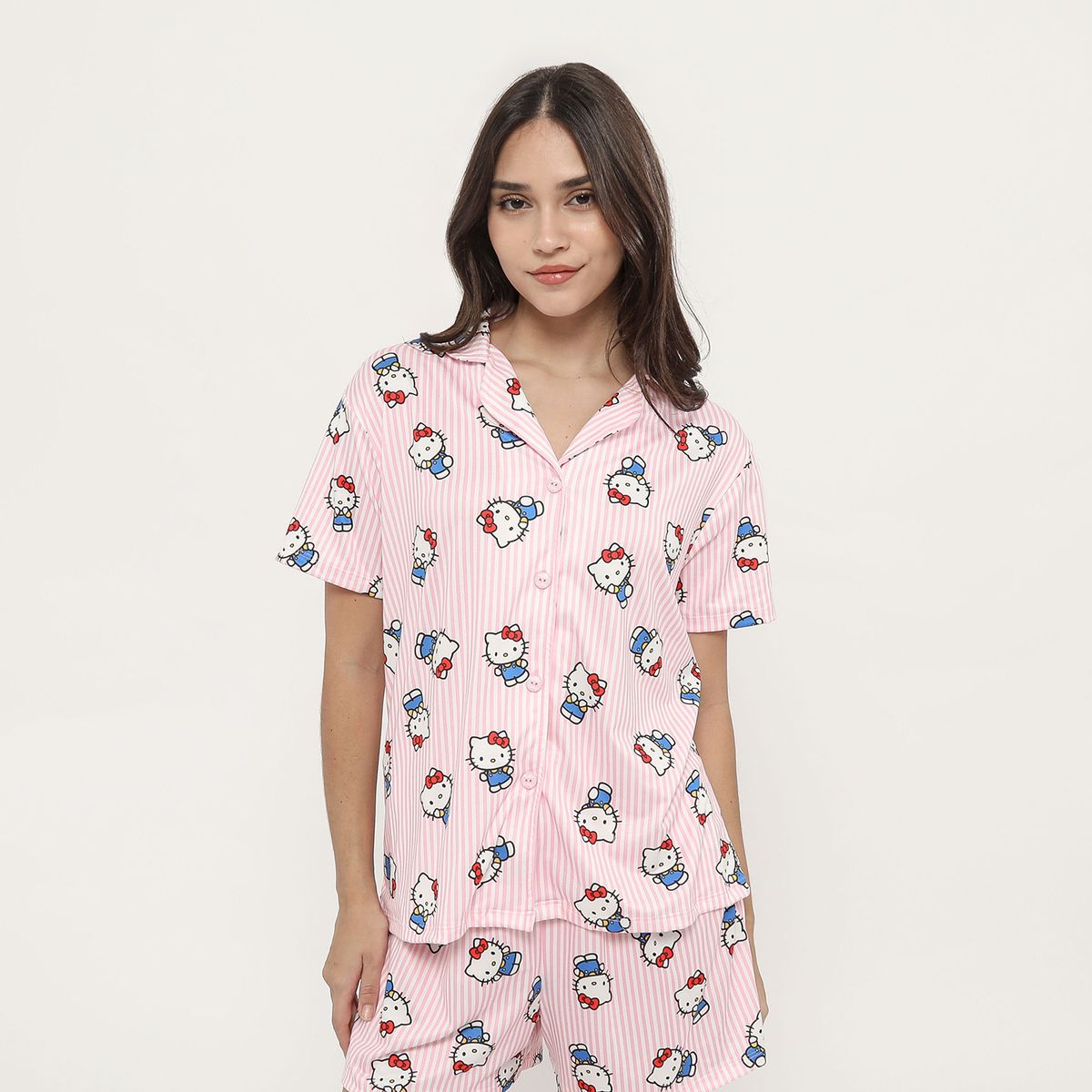 SYBILLA - Pijama Camisero Hello Kitty