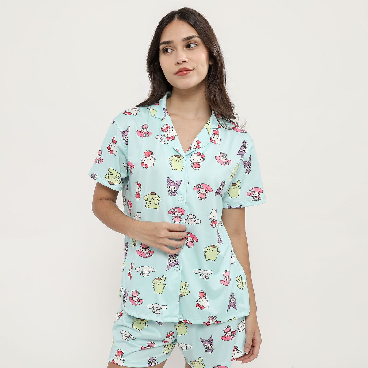 SYBILLA - Pijama Camisero Hello Kitty