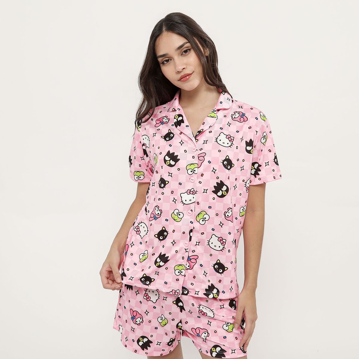 SYBILLA - Pijama Camisero Hello Kitty