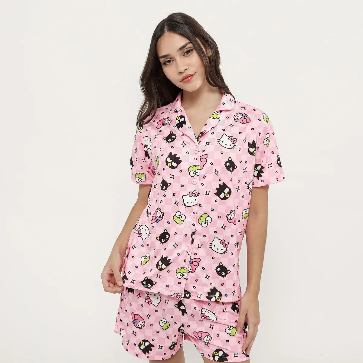 SYBILLA - Pijama Camisero Hello Kitty