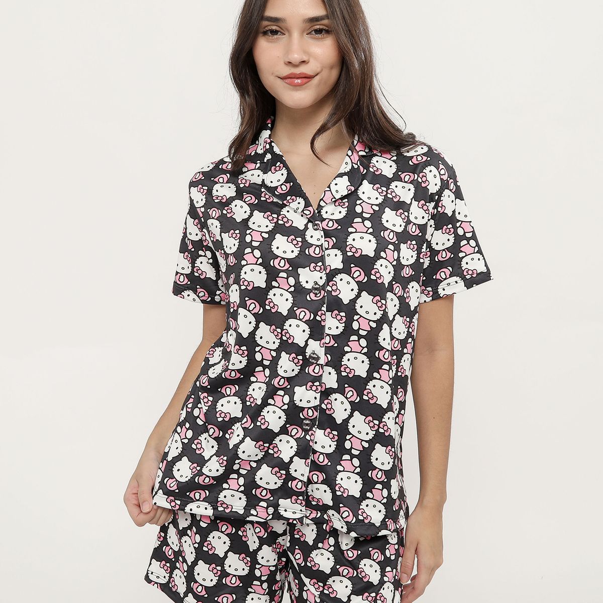 SYBILLA - Pijama Camisero Hello Kitty