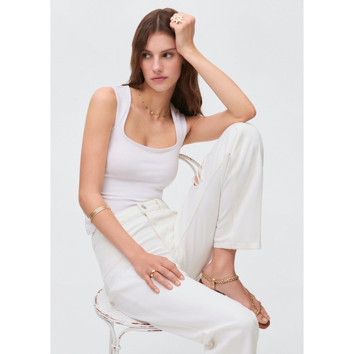 MANGO TEEN - Jean Straight Mujer Mango Teen