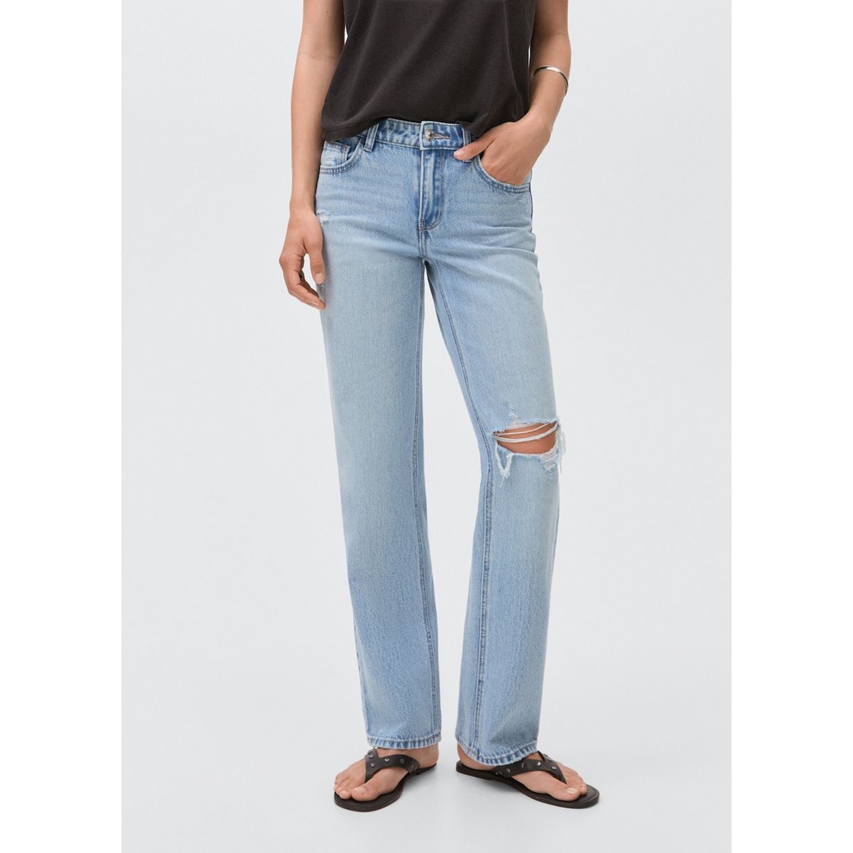 MANGO TEEN - Jean Straight Mujer Mango Teen