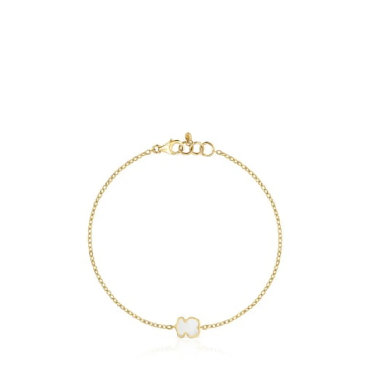 TOUS - Pulsera Oro 14k Oso Nacar 7mm