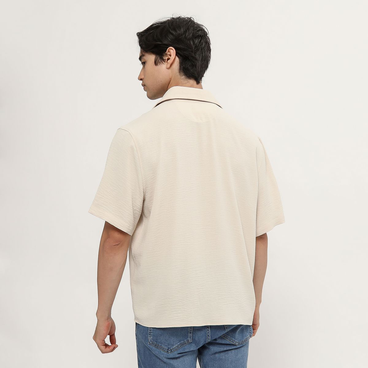 AMERICAN ABBEY - Camisa Boxy Fit Hombre American Abbey