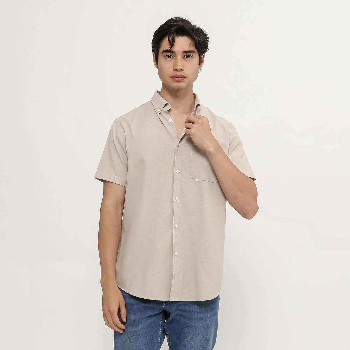 AMERICAN ABBEY - Camisa Hombre Regular Fit American Abbey