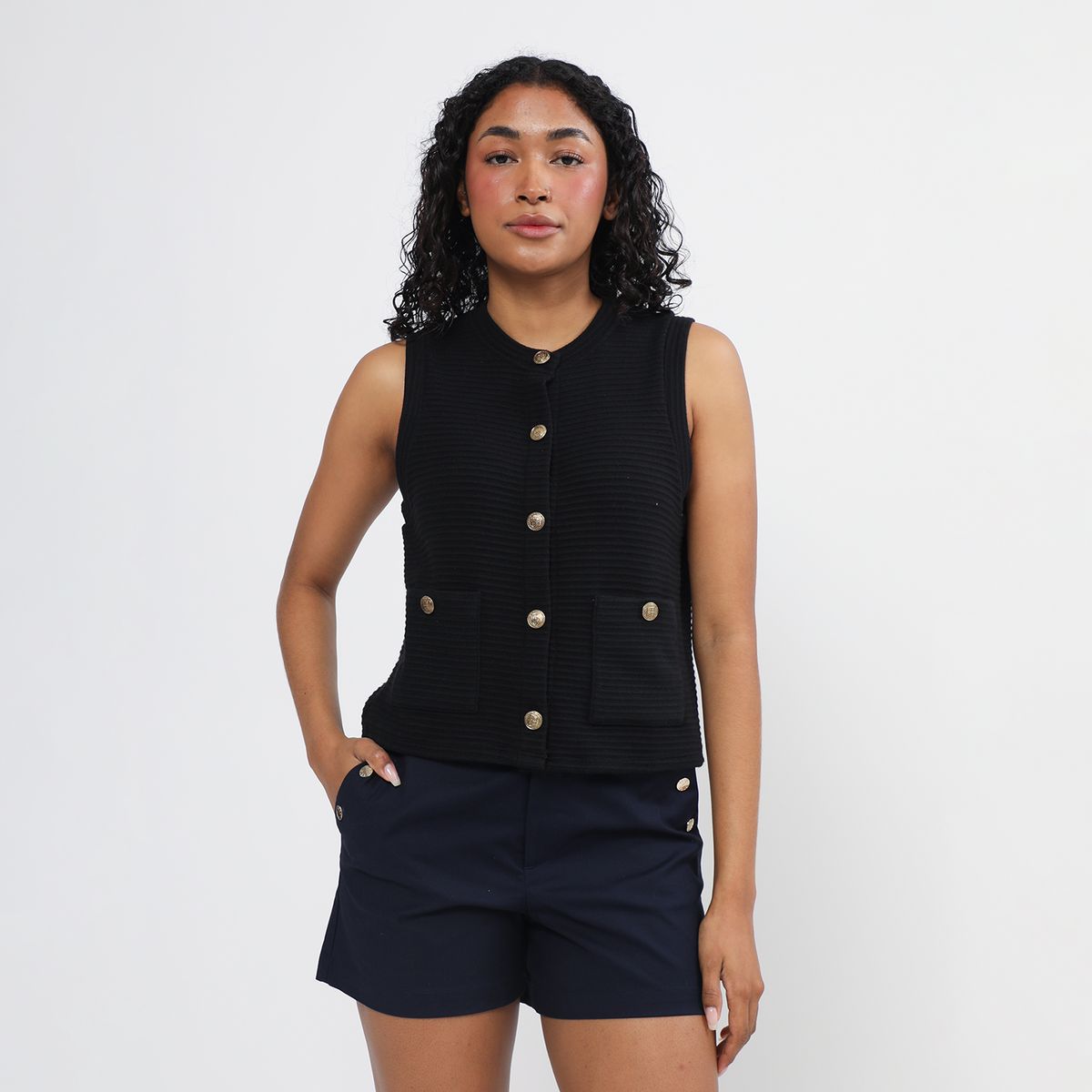 ELLE - Chaleco Casual Mujer Elle