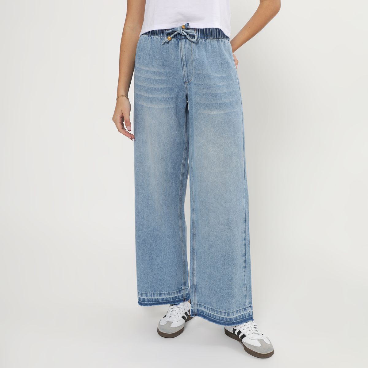 DOO AUSTRALIA - Jean Wide Leg Tiro Alto Mujer Doo Australia