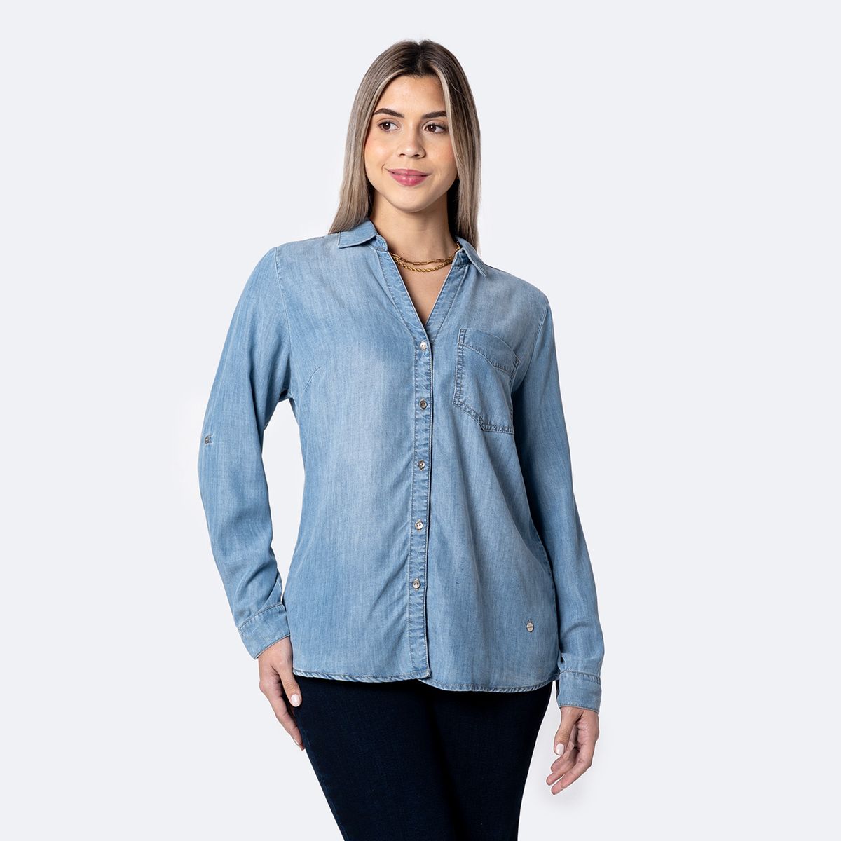 PIONIER - Blusa Jean Mujer Pionier