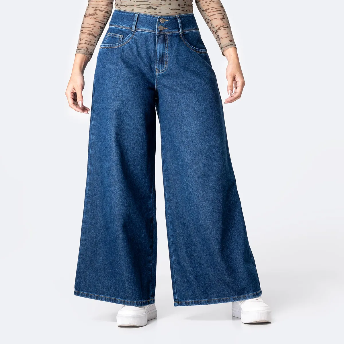 PIONIER - Jean Wide Leg Mujer Pionier