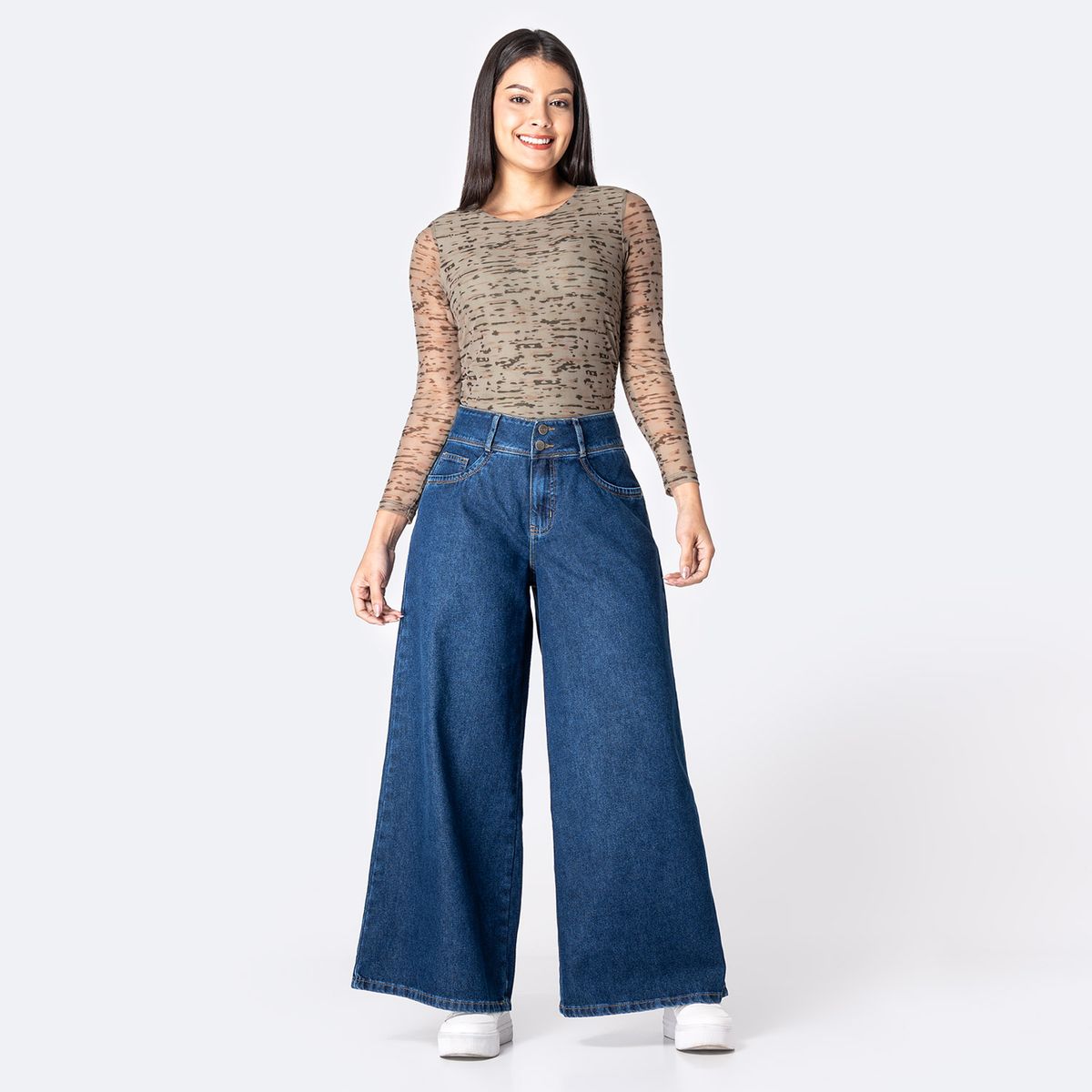 PIONIER - Jean Wide Leg Mujer Pionier