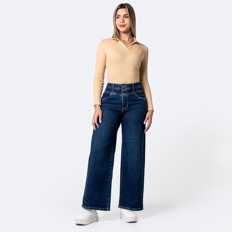 PIONIER - Jean Wide Leg Mujer Pionier