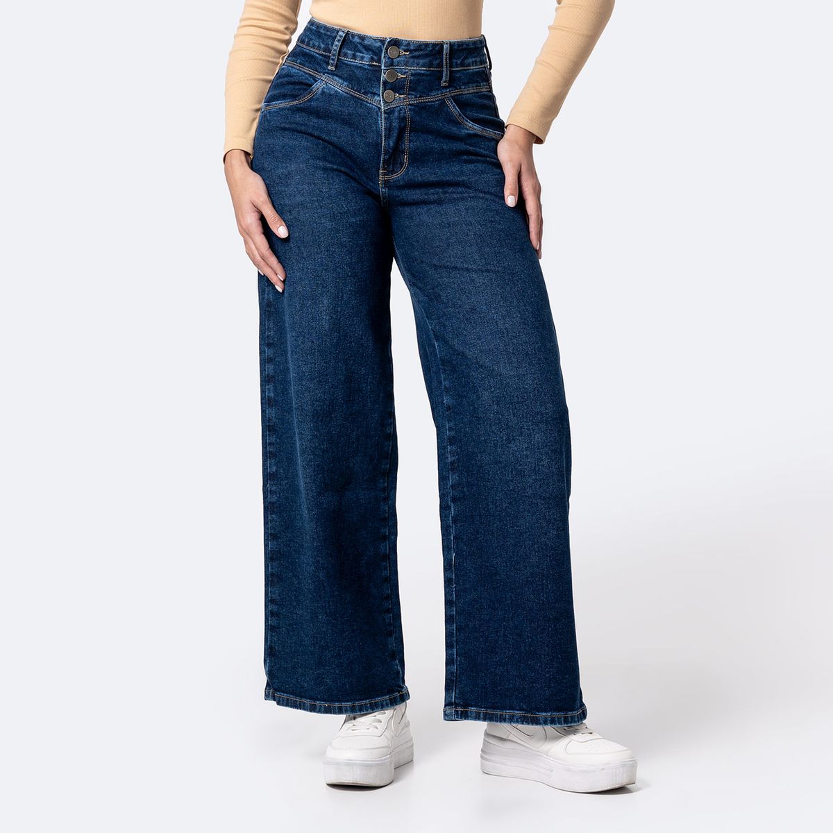 PIONIER - Jean Wide Leg Mujer Pionier