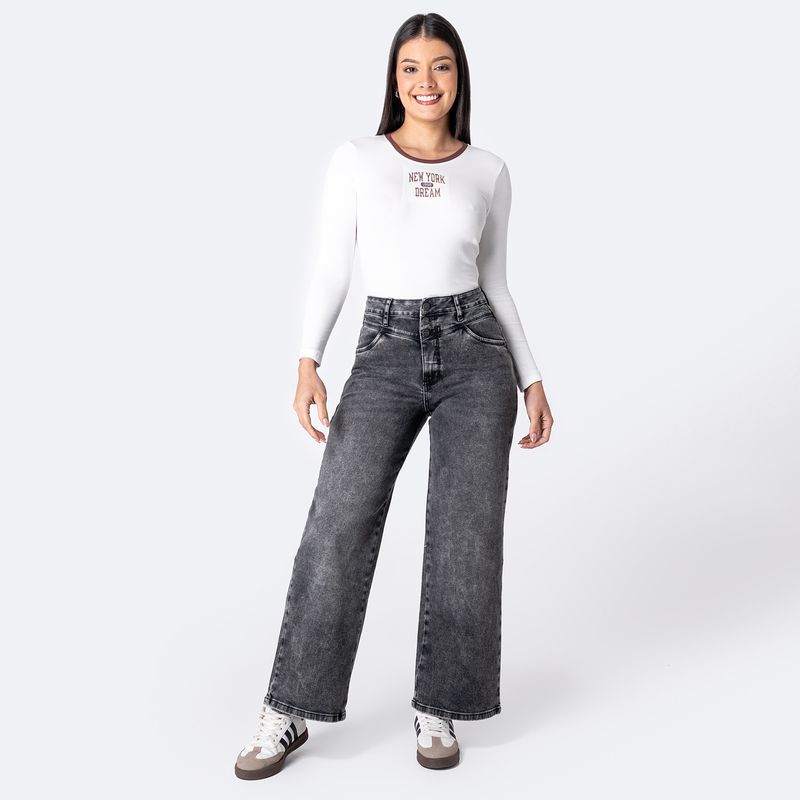 PIONIER - Jean Wide Leg Mujer Pionier