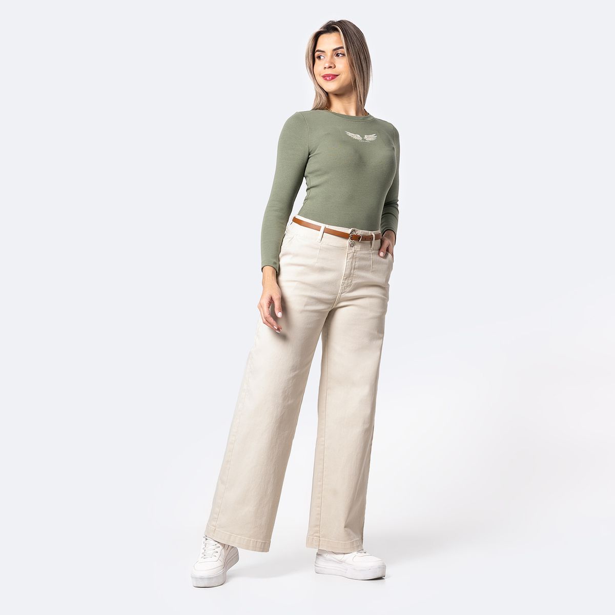 PIONIER - Pantalon  Wide Leg Mujer Pionier