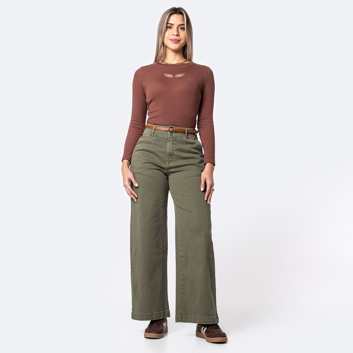 PIONIER - Pantalon  Wide Leg Mujer Pionier