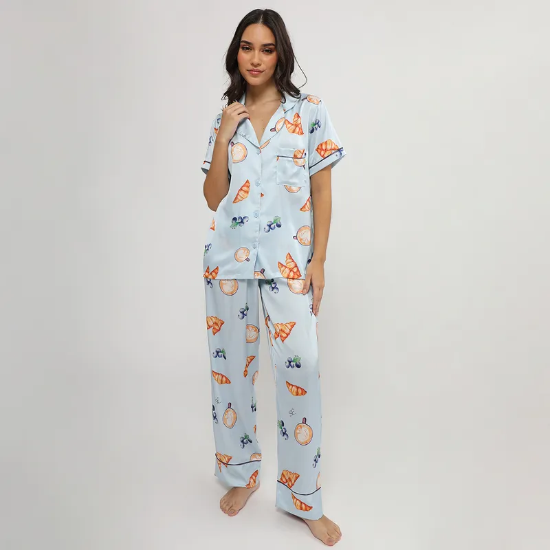 SIMONE - Pijama Silky Desayuno Simone