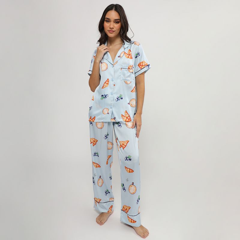 SIMONE - Pijama Silky Desayuno Simone