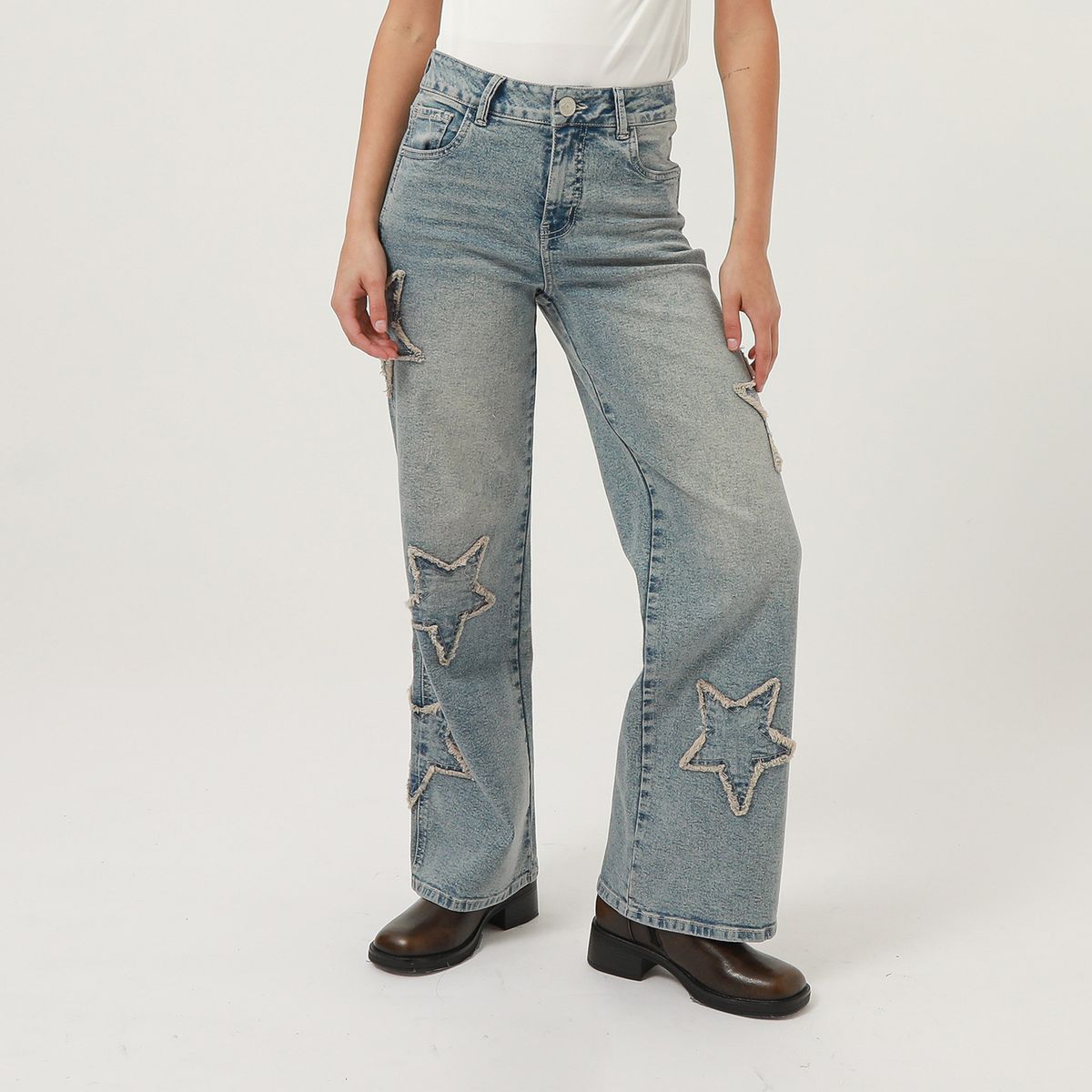 DENIMLAB - Jean Wideleg Mujer Denimlab