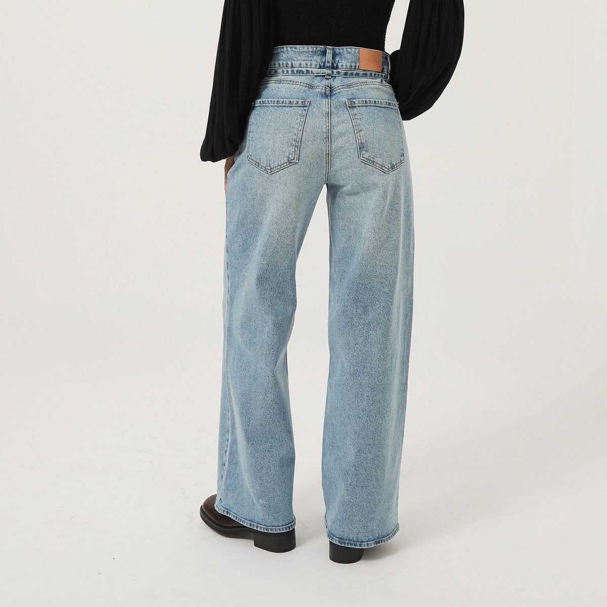 DENIMLAB - Jean Wide Leg Tiro Medio Mujer Denimlab