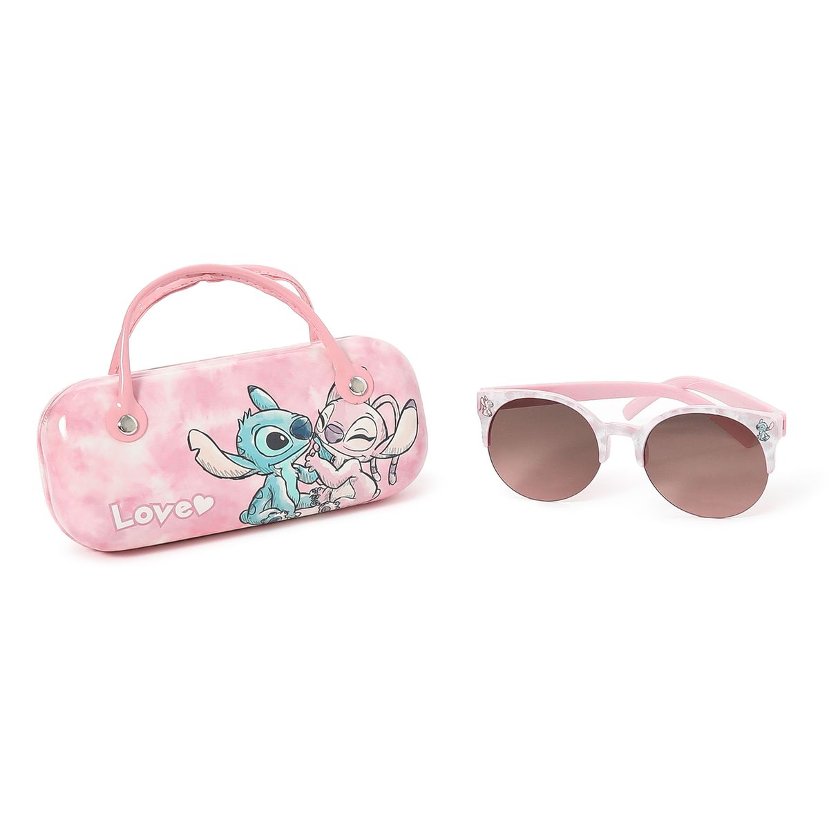 DISNEY - Lentes Con Case Para Niña Lilo Y Stich Rosado