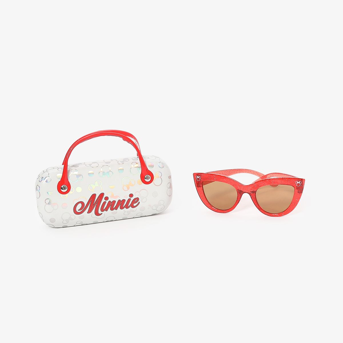 MINNIE - Lentes Con Case Para Niña Minnie Rojo