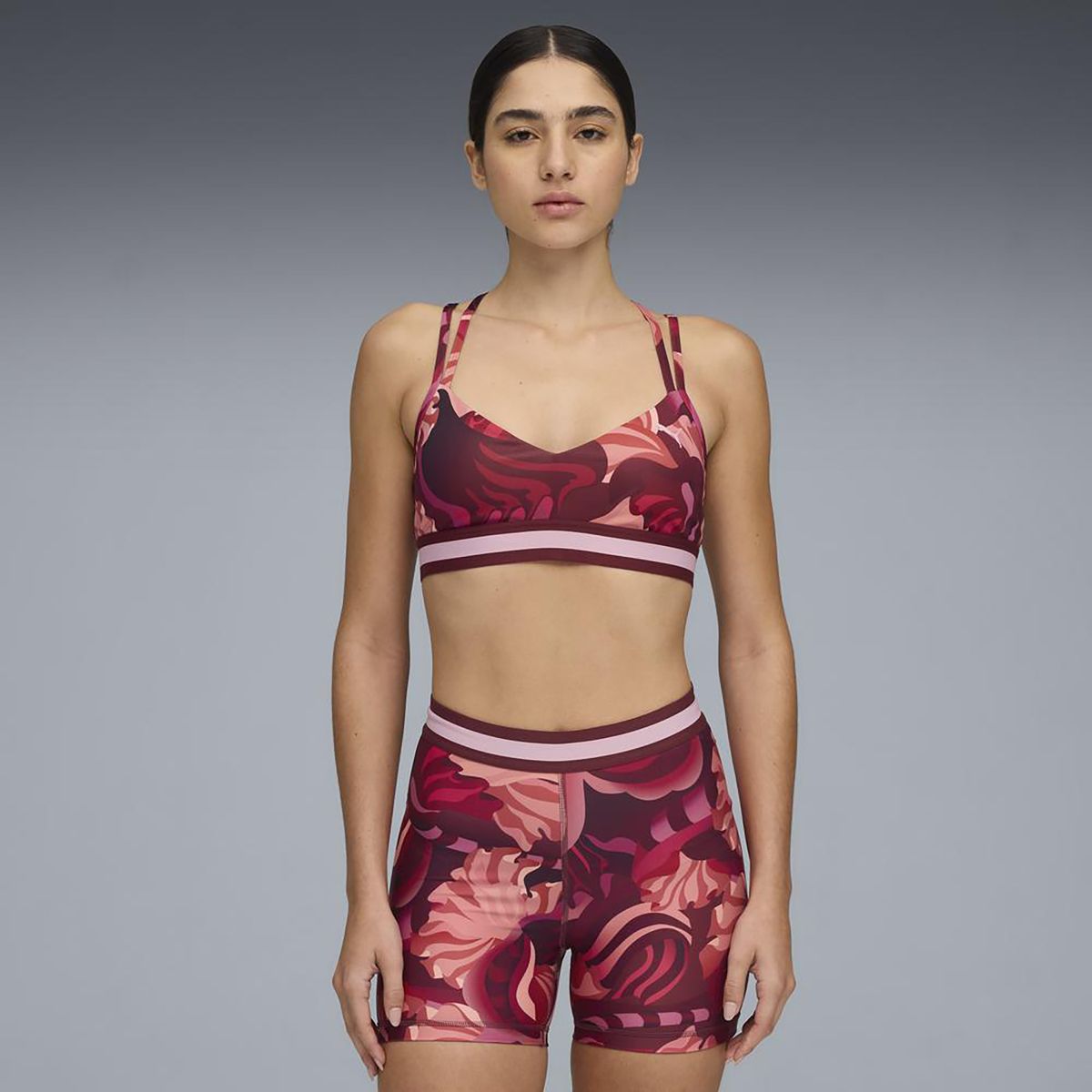 PUMA - Top Deportivo Mujer Floral Ribbon Strappy Bra - Low
